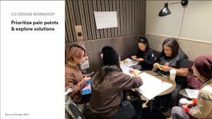 Group of people participating in a co-design session at Sephora